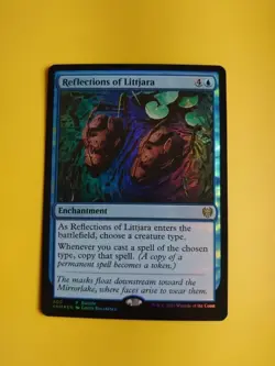 Reflections of Littjara. FOIL KHM Enchantment rare Magic the Gathering Card. - Image 1