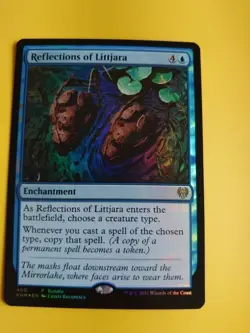 Reflections of Littjara. FOIL KHM Enchantment rare Magic the Gathering Card. - Image 2