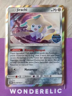 Jirachi 078/SM-P Pokemon Card Indonesia Exclusive Promo Regional League EX - LP - Image 2