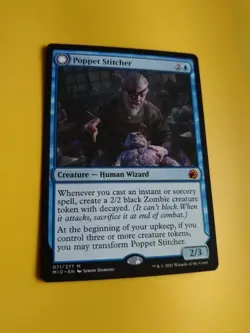 Poppet Stitcher. mythic Human Wizard. MID Magic the Gathering Card. - Image 3