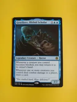 Grazilaxx, Illithid Scholar. AFR rare horror Magic the Gathering Card. - Image 1