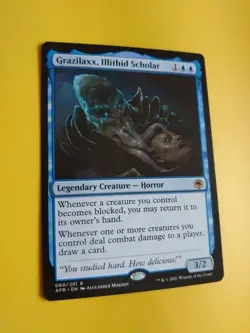 Grazilaxx, Illithid Scholar. AFR rare horror Magic the Gathering Card. - Image 3