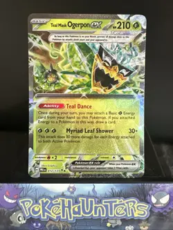 Pokemon Card Teal Mask Ogerpon EX 012/131 Prismatic Evolutions Double Rare NM - Image 1