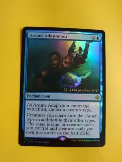 Arcane Adaption FOIL Ixalan pre release Magic the Gathering Card. - Image 2