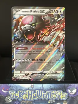 Pokemon Card Bloodmoon Ursaluna ex 141/167 Double Rare Twilight Masquerade NM - Image 1