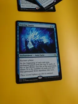 Fraying Sanity HOU Aura Curse rare Magic the Gathering Card. - Image 3