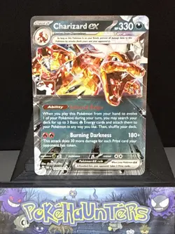 Pokemon Card Charizard ex 125/197 Obsidian Flames Half Art Prize Play! Near Mint - Image 1