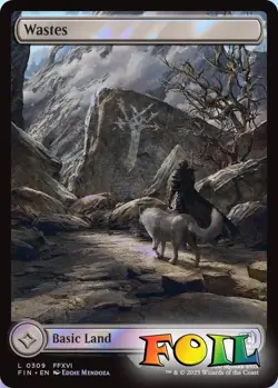 Wastes 0309 MTG FINAL FANTASY Land NP Foil - Image 1