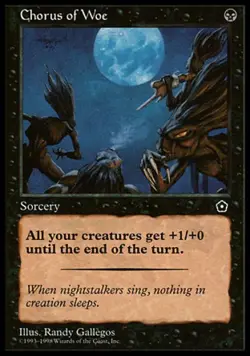 Chorus of Woe - Medium Play MTG Portal Second Age - Image 1