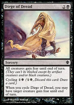 Dirge of Dread - Medium Play MTG Commander 2013 Edition - Image 1