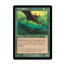 WOTC MtG Onslaught Stag Beetle (R) (Foil) NM - Image 1