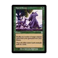 WOTC MtG Odyssey Piper's Melody (U) (Foil) NM - Image 1