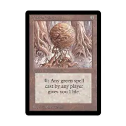 WOTC MtG Beta Wooden Sphere (U) Fair - Image 1