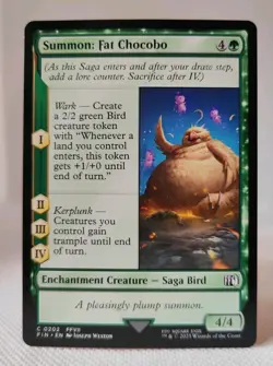 Magic MTG - Summon: Fat Chocobo - Final Fantasy - NMINT #0202 - Image 1