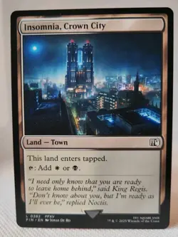 Magic MTG - Insomnia, Crown City - Final Fantasy - NMINT #0282 - Image 1