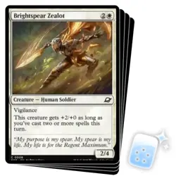 BRIGHTSPEAR ZEALOT X4 Edge Of Eternities EOE Magic MTG MINT CARD - Image 1