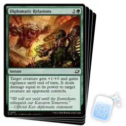 DIPLOMATIC RELATIONS X4 Edge Of Eternities EOE Magic MTG MINT CARD - Image 1