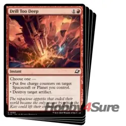 Drill Too Deep X4 M/NM Magic: The Gathering MTG Edge Of Eternities - Image 1