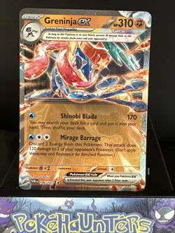 Pokemon Card Greninja ex 106/167 Double Rare Twilight Masquerade Near Mint - Image 1