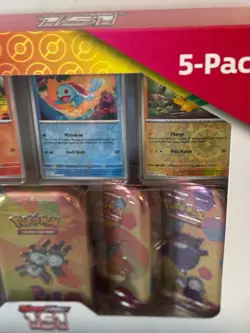 POKEMON Scarlet & Violet 151 (5-pack)Mini-Tins w/ 4 Promos-NEW ! SEALED BOX! - Image 3