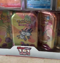 POKEMON Scarlet & Violet 151 (5-pack)Mini-Tins w/ 4 Promos-NEW ! SEALED BOX! - Image 5