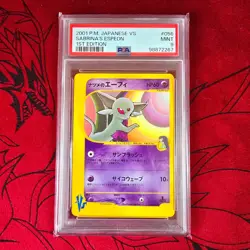 Pokemon PSA 9 Sabrina's Espeon 056/141 Shiny VS Japanese 1st Edition - Image 1