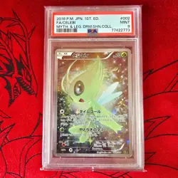 Pokemon PSA 9 Celebi 002/036 Shiny Collection Full Art CP5 Japanese - Image 1