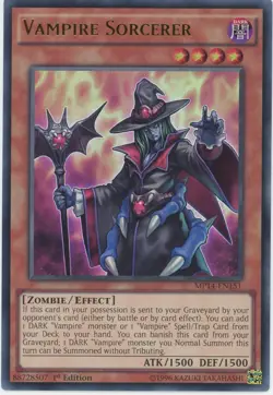 Yugioh Vampire Sorcerer MP14-EN151 Ultra Rare 1st NM - Image 1
