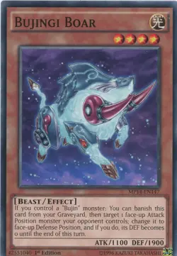 Yugioh Bujingi Boar MP14-EN147 Common 1st Edition NM x3 Play Set - Image 1