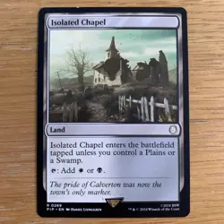 MTG - ISOLATED CHAPEL - Fallout (R) Magic The Gathering Rare Card Land - Image 1