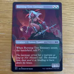 MTG Burning-Tree Emissary - BORDERLESS Double Masters 2022 NM Magic Card ENG - Image 1