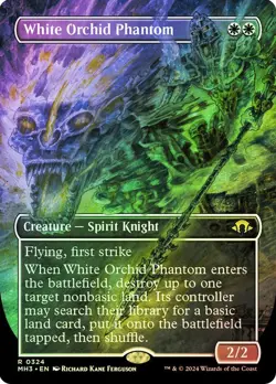 White Orchid Phantom Foil Borderless Modern Horizons 3 NM MTG - Image 1