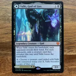Mtg Valki God of Lies/Tibalt, Cosmic Imposter - Kaldheim FOIL NM Planeswalker - Image 1