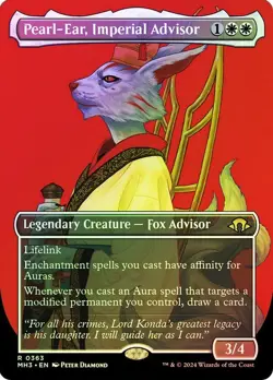 Pearl-Ear, Imperial Advisor Foil Borderless Modern Horizons 3 NM MTG - Image 1