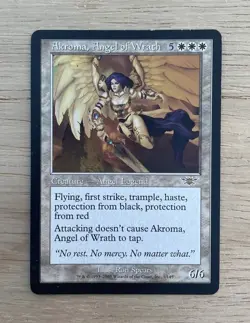 VINTAGE MTG Magic The Gathering Legions Akroma Angel of Wrath #1/145 - Image 1