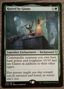 Raised by Giants #250/361 MTG Commander Legends:Battle for Baldur's Gate Rare NM - Image 1