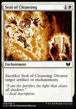 Seal of Cleansing - Medium Play MTG Commander 2015 - Image 1