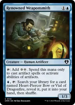 Renowned Weaponsmith - Light Play MTG Commander Masters - Image 1