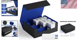 Triple Compartment Card Storage Box for MTG, YuGiOh & More - Sleek & Functional - Image 2