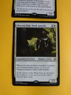 Bishop of Rebirth & Mavren Fein, Dusk Apostle. ixalan Rare cleric mtg card x2 - Image 2