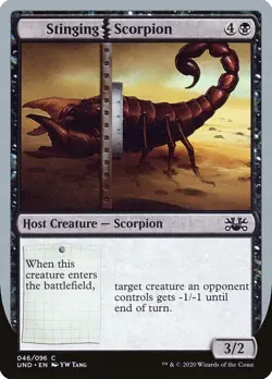 Stinging Scorpion #046/096 MTG Unsanctioned Common NM - Image 1