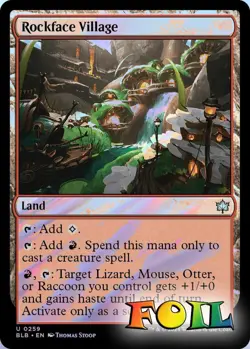 Rockface Village 0259 MTG Bloomburrow Uncommon NP - Image 1