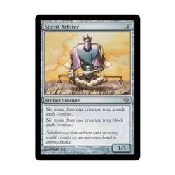 WOTC MtG Fifth Dawn Silent Arbiter (R) EX - Image 1