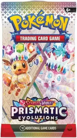 Pokemon TCG: Scarlet & Violet Prismatic Evolutions Booster Pack (Random Art) - 1 - Image 1
