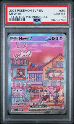 2023 POKEMON SVP EN-SV BLACK STAR PROMO 151 ULTRA-PREM COLL #053 MEW EX PSA 10 - Image 1
