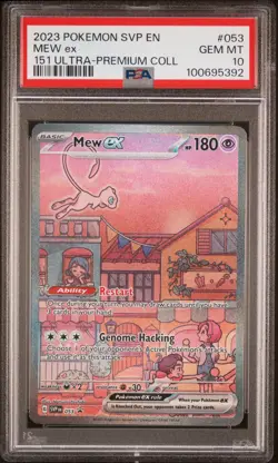 2023 POKEMON SVP EN-SV BLACK STAR PROMO 151 ULTRA-PREM COLL #053 MEW EX PSA 10 - Image 1
