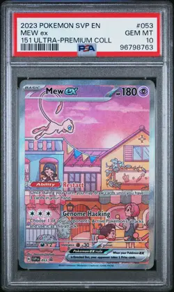 2023 POKEMON SVP EN-SV BLACK STAR PROMO 151 ULTRA-PREM COLL #053 MEW EX PSA 10 - Image 1