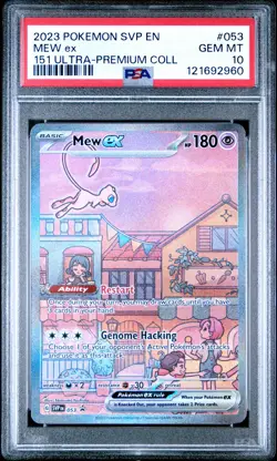2023 POKEMON SVP EN-SV BLACK STAR PROMO 151 ULTRA-PREM COLL #053 MEW EX PSA 10 - Image 1