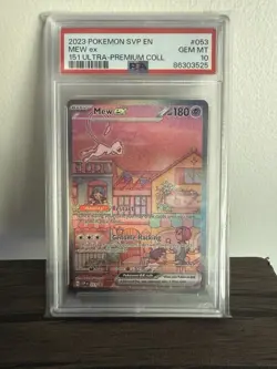 2023 POKEMON SVP EN-SV BLACK STAR PROMO 151 ULTRA-PREM COLL #053 MEW EX PSA 10 - Image 1