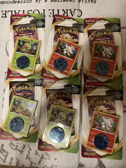 Pokemon Tcg Vivid Voltage Blister Pack x6 Lot Sun & Moon Charizard Pikachu - Image 1